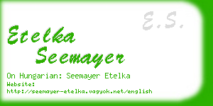 etelka seemayer business card